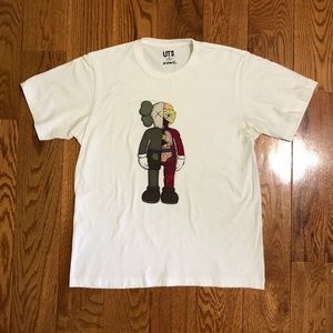 KAWS x Uniqlo UT - Dissected Tee White Size Medium